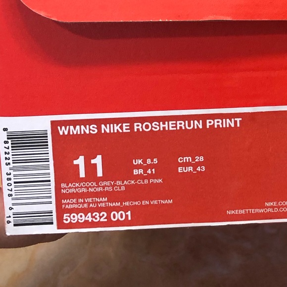 Nike Roshe Run Print Grey Camo Unisex Sneakers - Picture 8 of 8